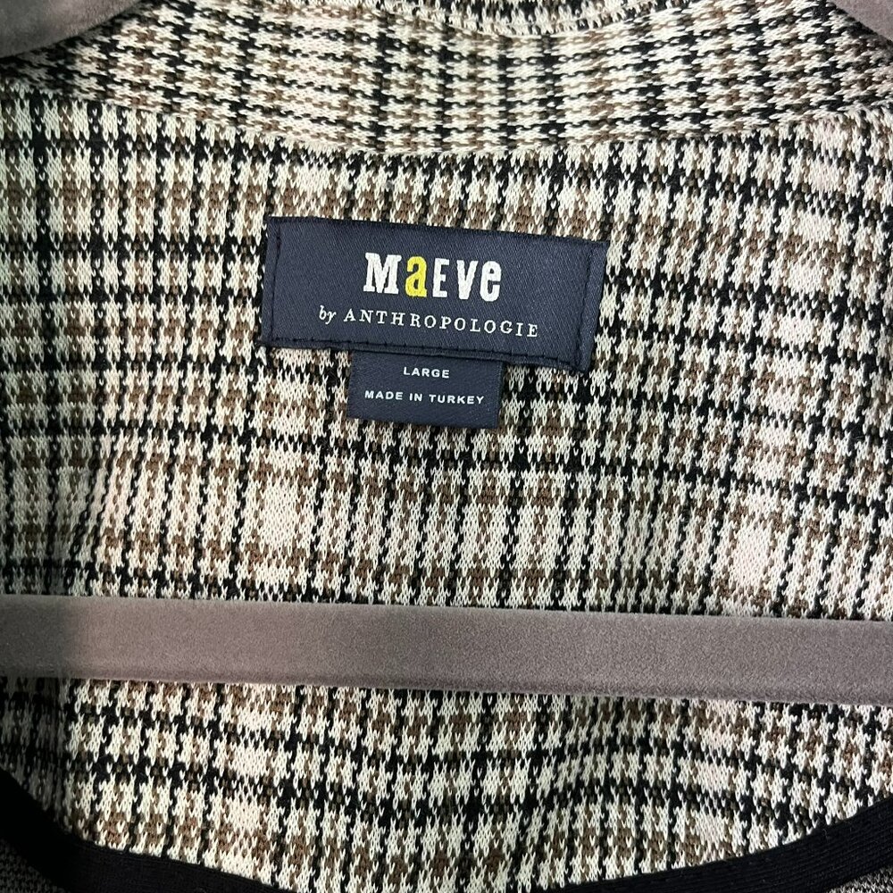 Anthropologie | Maeve Collegiate Plaid Knit Blazer | - Picture 10 of 10